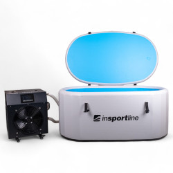 Bain à remous gonflable avec thermostat 135x80x65 cm pour immersion en eau froide ou chaude de 3° à 40°C - Bien-être et détente