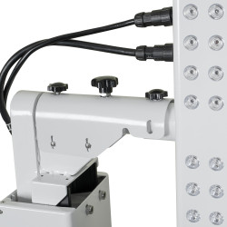 Panneau de luminothérapie infrarouge avec 1000 diodes LED et support mobile - Orientation ajustable