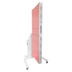 Panneau de luminothérapie infrarouge avec 1000 diodes LED et support mobile - Orientation ajustable