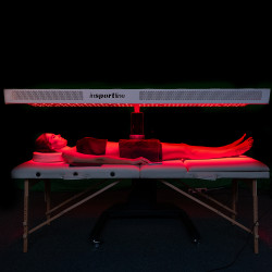 Panneau de luminothérapie infrarouge avec 1000 diodes LED et support mobile - Orientation ajustable