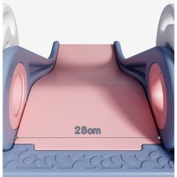 Toboggan pour enfants avec échelle anti dérapante - Rouge