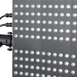 Panneau de luminothérapie à LED rouge avec 750 diodes LED et support sur pied mobile réglable horizontalement et verticalement