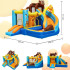 Château gonflable pour enfants avec toboggans et piscine à balles - Zone de rebond intégrée pour enfants de 3 à 8 ans