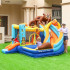 Château gonflable pour enfants avec toboggans et piscine à balles - Zone de rebond intégrée pour enfants de 3 à 8 ans