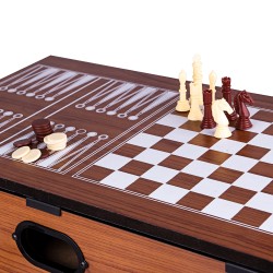 Table de multi-jeux polyvalente - réglable et robuste - format mini
