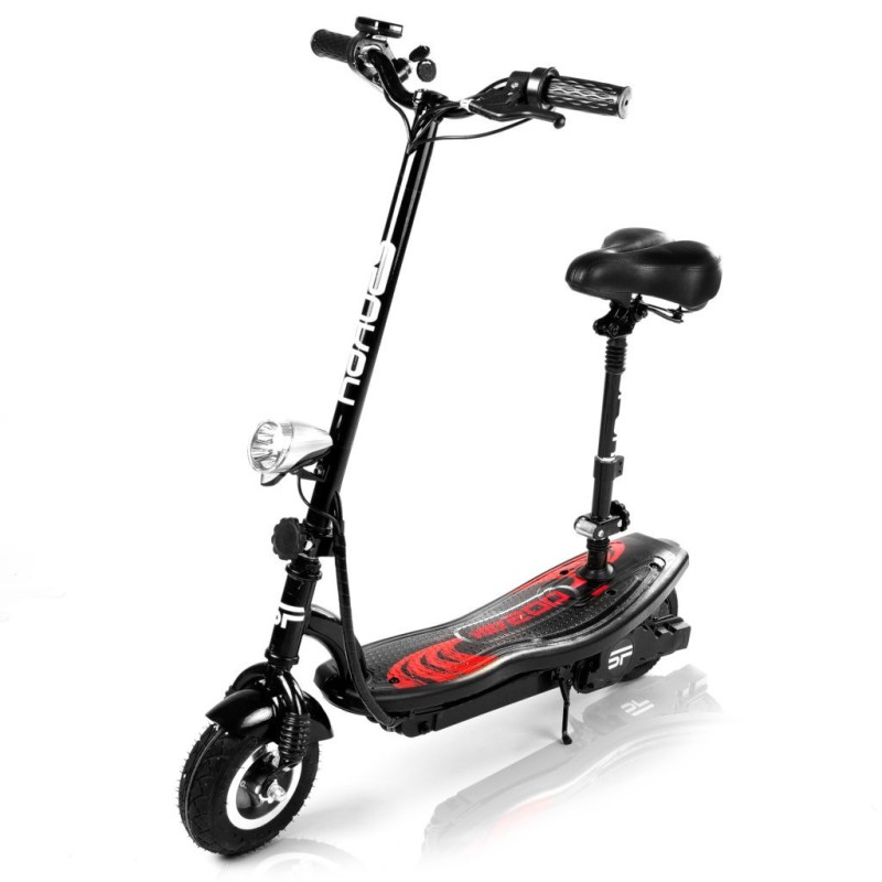 Trottinette électrique avec siège en cuir réglable