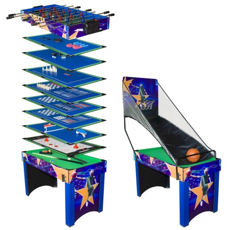 Table de jeux avec plateau modifiable - 13 jeu en 1