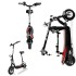 Scooter design rouge Gacrux à énergie verte vitesse max 20 km/h