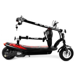 Scooter design rouge Gacrux à énergie verte vitesse max 20 km/h
