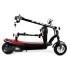 Scooter design rouge Gacrux à énergie verte vitesse max 20 km/h