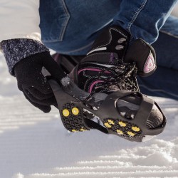 Crampons de glace antidérapants et inoxydables - fixation rapide