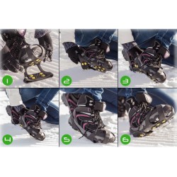 Crampons de glace antidérapants et inoxydables - fixation rapide