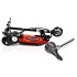 Trottinette électrique ALCOR avec siège pliable au design rouge et noir