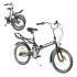 Vélo pliant noir léger et compact