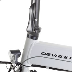Vélo électrique haut de gamme pliable Devron - Blanc