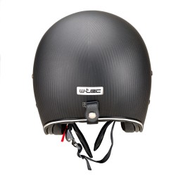 Casque de moto vintage chromé avec pare-soleil amovible