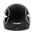 Casque de scooter ouvert et confortable - design noir avec étoile