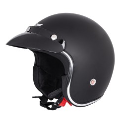 Casque de moto vintage - Casque de moto ouvert brillant ou mat