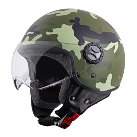 Casque de scooter camouflage