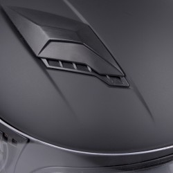 Casque intégral pour enfants noir avec système de ventilation et sécurité premium