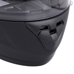 Casque intégral pour enfants noir avec système de ventilation et sécurité premium