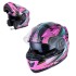 Casque de moto W-TEC YM-925 Magenta - Rose-Noir