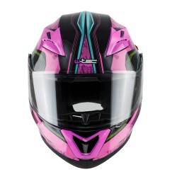 Casque de moto W-TEC YM-925 Magenta - Rose-Noir