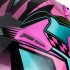Casque de moto W-TEC YM-925 Magenta - Rose-Noir