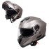 Casque de moto noir mat modulaire