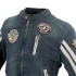 Veste de moto en jean bleu pour homme - Blouson en jeanvintage