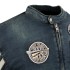 Veste de moto en jean bleu pour homme - Blouson en jeanvintage