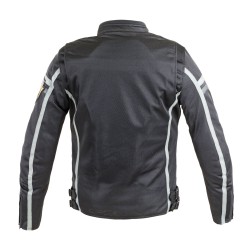 Veste de moto en polyester pour homme