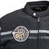 Blouson de en cuir noir moto pour homme - Avec renforcement articulations