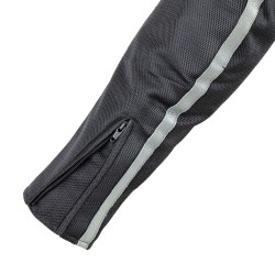 Blouson de en cuir noir moto pour homme - Avec renforcement articulations