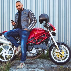 Jeans de moto pour hommes - Pantalon moto avec protections amovibles