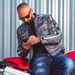 Jeans de moto pour hommes - Pantalon moto avec protections amovibles