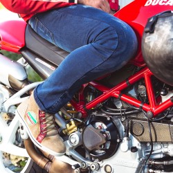 Jeans de moto pour hommes - Pantalon moto avec protections amovibles