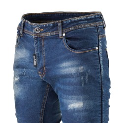 Jeans de moto pour hommes - Pantalon moto avec protections amovibles