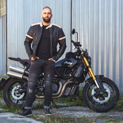 Jeans de moto pour hommes - Pantalon de moto en denim résistant