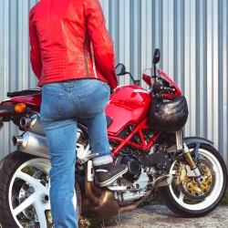 Pantalon de moto en jean pour femme - Jeans moto confortables