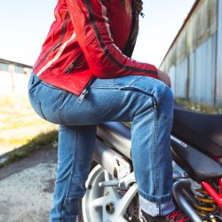 Pantalon de moto en jean pour femme - Jeans moto confortables