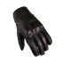 Gants de moto en cuir noir - Protection en cuir résistante et vintage