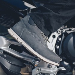 Chaussures de moto en daim ultra-résistantes - Bleu-Gris ou Vert Olive