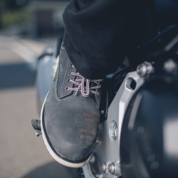 Chaussures de moto en daim ultra-résistantes - Bleu-Gris ou Vert Olive
