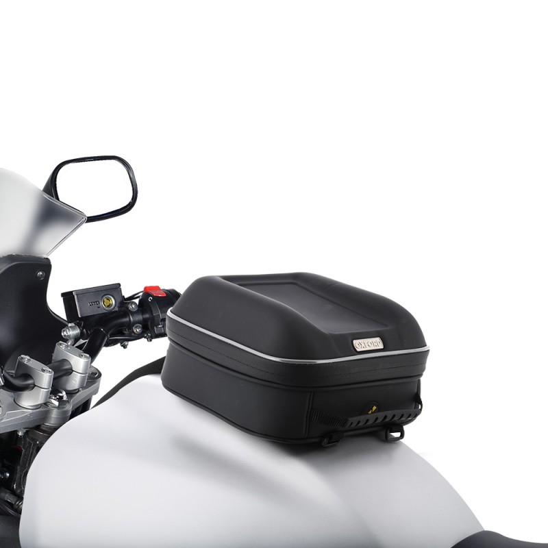 Sac de moto réservoir - Semi-rigide et réfléchissant avec housse de pluie