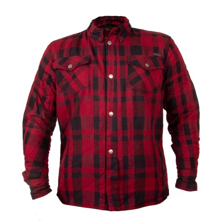 Veste de moto à carreaux