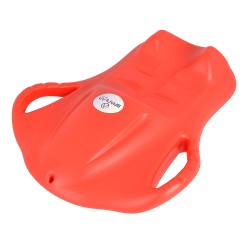 Luge de neige en plastique résistante pour enfants - Bleu - Rouge