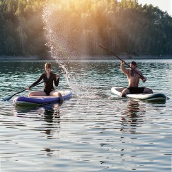 Kit planche à paddle pliable avec accessoires - capacité de 160 kg