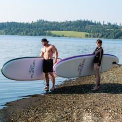 Kit planche à paddle pliable avec accessoires - capacité de 160 kg