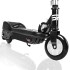 Trottinette électrique noire ENIF pour enfant avec ou sans casque de sécurité
